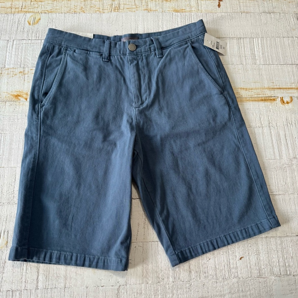 DL1961 Travis Chino Shorts NWT size 30 Light Stone‎ Blue Cotton Twill 11” Inseam